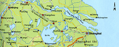 Lower Yangzi Delta map