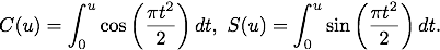 Fresnel Integrals