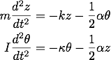 Wilberforce equations of motion