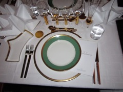 Nobel Banquet table setting